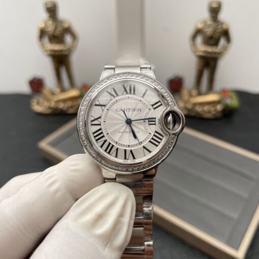 Ballon Bleu De Cartier W4BB0016 33MM 1:1 Best Edition AF Factory White Dial - immagine 3