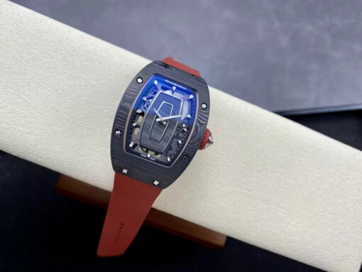 Richard Mille RM 07 RM007 Carbon NTPT Case 1:1 Best Edition G+ Factory Red Strap - Image 7