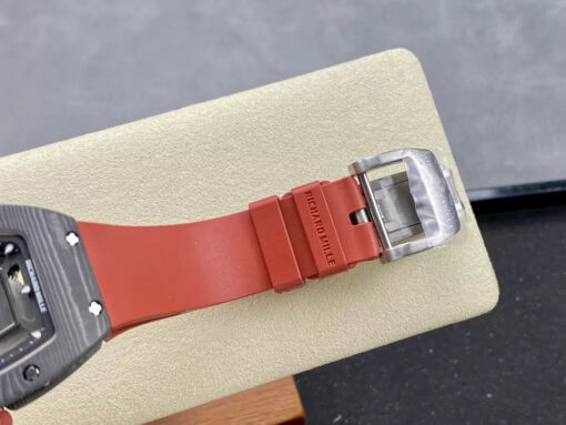 Richard Mille RM 07 RM007 Carbon NTPT Case 1:1 Best Edition G+ Factory Red Strap - Image 3