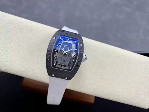 Richard Mille RM 07 RM007 Carbon NTPT Case 1:1 Best Edition G+ Factory White Strap - Image 7