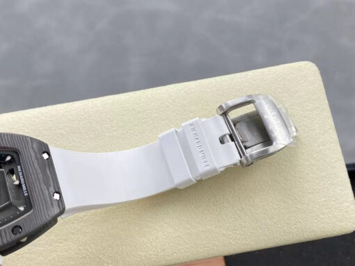 Richard Mille RM 07 RM007 Carbon NTPT Case 1:1 Best Edition G+ Factory White Strap - Image 3