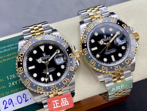 Replica Rolex GMT Master II M126713grnr-0001  ARF Factory 1:1 Best Edition CounterWeight Version - immagine 8