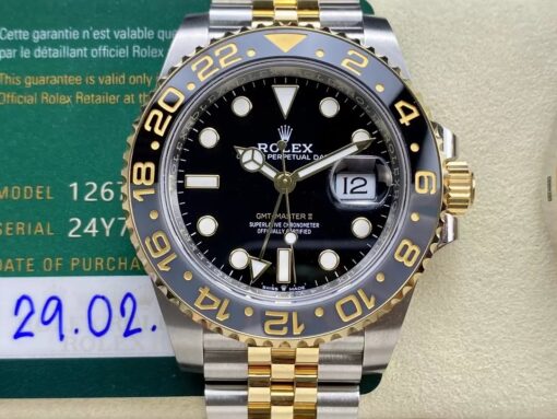 Replica Rolex GMT Master II M126713grnr-0001  ARF Factory 1:1 Best Edition CounterWeight Version - immagine 4