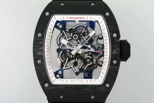 RICHARD MILLE  RM055 RM-055 ZF 2024 1:1 Best Edition Carbon Fiber Case Black Rubber - Image 2