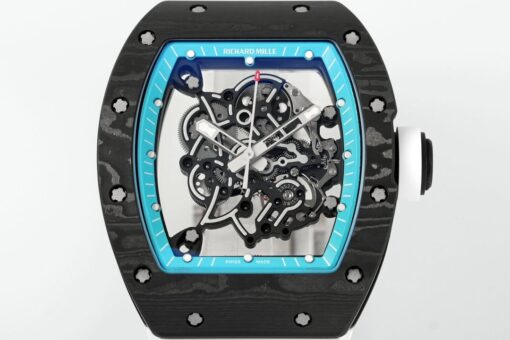 RICHARD MILLE  RM055  ZF 2024 1:1 Best Edition Carbon Fiber Case turquoise Dial - Image 9