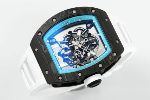 RICHARD MILLE  RM055  ZF 2024 1:1 Best Edition Carbon Fiber Case turquoise Dial - Image 7