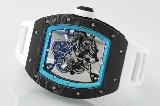 RICHARD MILLE  RM055  ZF 2024 1:1 Best Edition Carbon Fiber Case turquoise Dial - Image 5