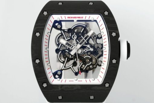 RICHARD MILLE  RM055  ZF 2024 1:1 Best Edition Carbon Fiber Case Black Strap - Image 9