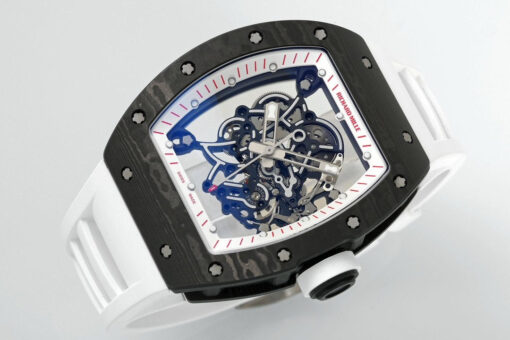 RICHARD MILLE  RM055  ZF 2024 1:1 Best Edition Carbon Fiber Case Black Strap - Image 7