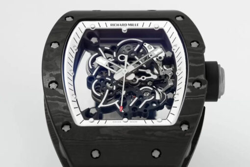 RICHARD MILLE  RM055  ZF 2024 1:1 Best Edition Carbon Fiber Case White Dial - Image 8