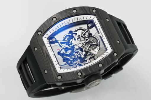 RICHARD MILLE  RM055  ZF 2024 1:1 Best Edition Carbon Fiber Case White Dial - Image 7