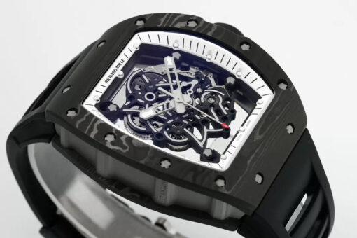 RICHARD MILLE  RM055  ZF 2024 1:1 Best Edition Carbon Fiber Case White Dial - Image 6