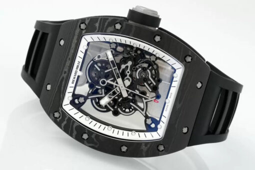 RICHARD MILLE  RM055  ZF 2024 1:1 Best Edition Carbon Fiber Case White Dial - Image 5