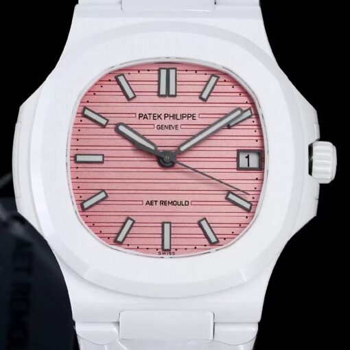 [AET modified] Patek Philippe Nautilus 5711 Ceramic Pink Dial 1:1  Best Edition - Image 3