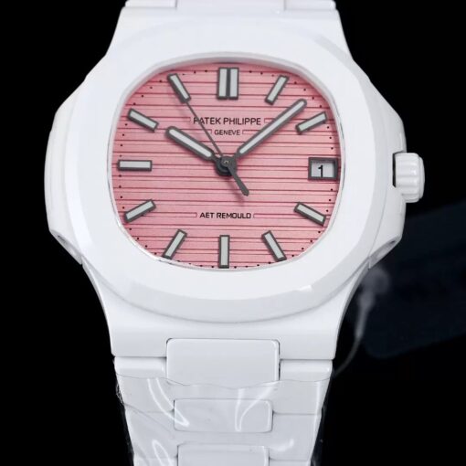 [AET modified] Patek Philippe Nautilus 5711 Ceramic Pink Dial 1:1  Best Edition - Image 6