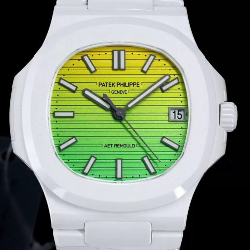 [AET modified] Patek Philippe Nautilus 5711 Ceramic gradient Green Dial 1:1  Best Edition - Image 3