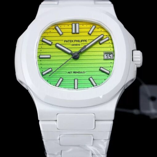 [AET modified] Patek Philippe Nautilus 5711 Ceramic gradient Green Dial 1:1  Best Edition - Image 4