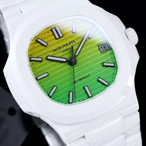 [AET modified] Patek Philippe Nautilus 5711 Ceramic gradient Green Dial 1:1  Best Edition - Image 6