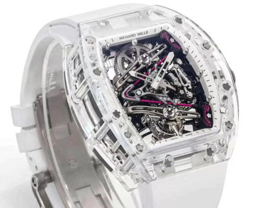 Richard Mille RM38-02 Tourbillon Movement 1:1 Best Edition RM Factory Rubber Strap - Image 4