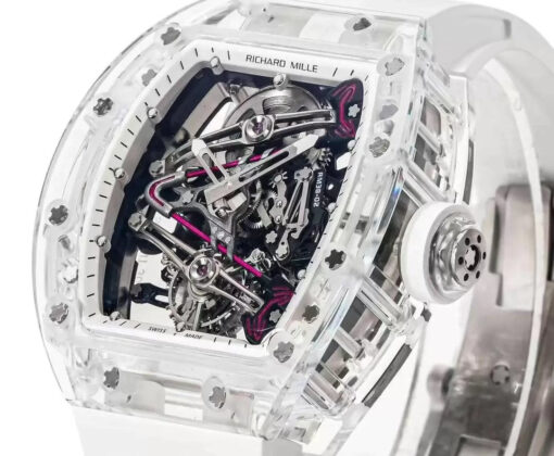 Richard Mille RM38-02 Tourbillon Movement 1:1 Best Edition RM Factory Rubber Strap - Image 5