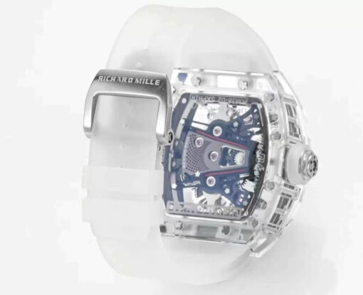 Richard Mille RM38-02 Tourbillon Movement 1:1 Best Edition RM Factory Transparent Rubber Strap - Image 9