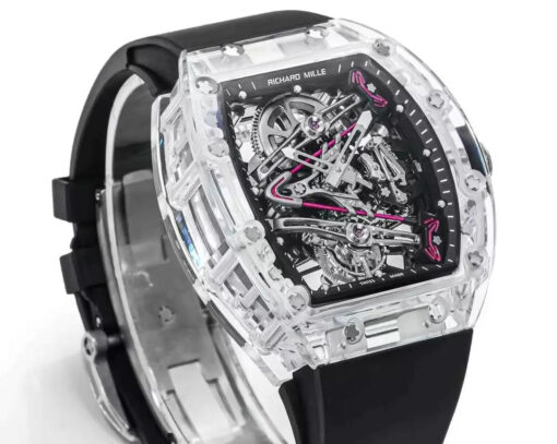 Richard Mille RM38-02 Tourbillon Movement 1:1 Best Edition RM Factory Black Rubber Strap - Image 2