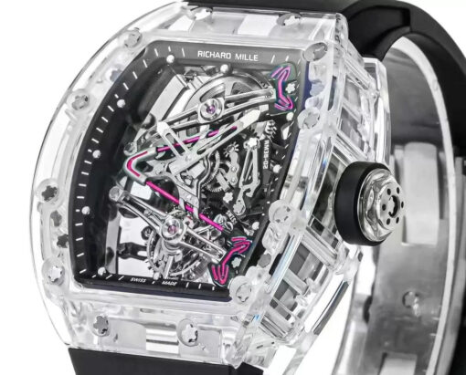 Richard Mille RM38-02 Tourbillon Movement 1:1 Best Edition RM Factory Black Rubber Strap - Image 3