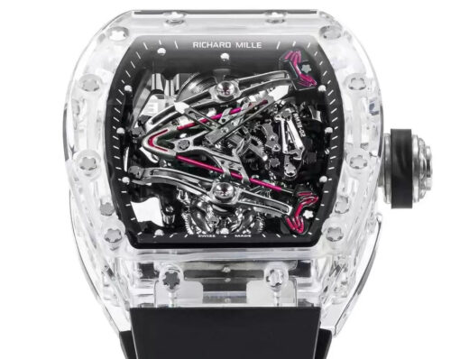 Richard Mille RM38-02 Tourbillon Movement 1:1 Best Edition RM Factory Black Rubber Strap - Image 5