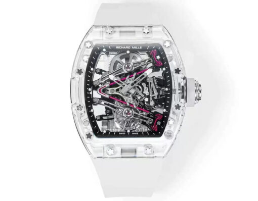 Richard Mille RM38-02 Tourbillon Movement 1:1 Best Edition RM Factory Black Dial Rubber Strap