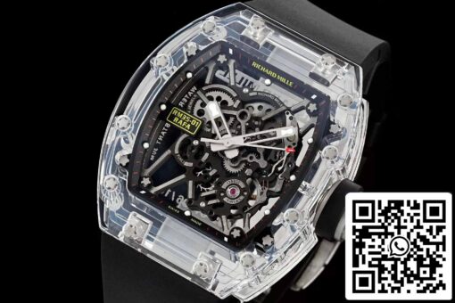 Richard Mille RM35-01 Sonic Factory 1:1 Best Edition Saphire case Black Rubber Strap - Image 2