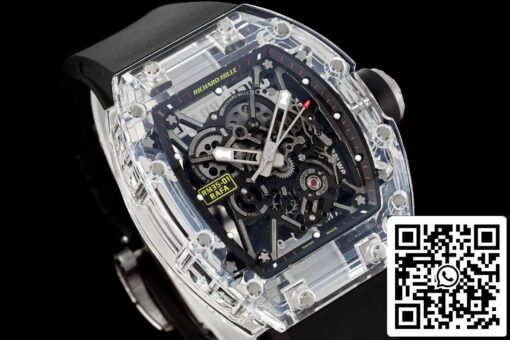 Richard Mille RM35-01 Sonic Factory 1:1 Best Edition Saphire case Black Rubber Strap - Image 3