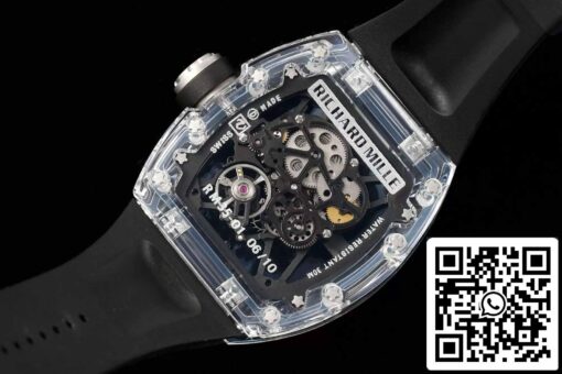 Richard Mille RM35-01 Sonic Factory 1:1 Best Edition Saphire case Black Rubber Strap - Image 8