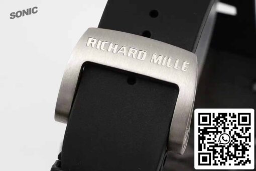 Richard Mille RM35-01 Sonic Factory 1:1 Best Edition Black Carbon NTPT Black Rubber Strap - Image 3