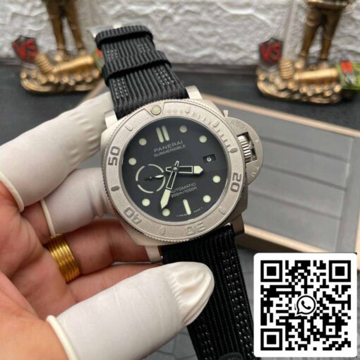 Panerai Submersible PAM00984 1:1 Best Edition VS Factory Black Dial Swiss P.9010 - Image 9