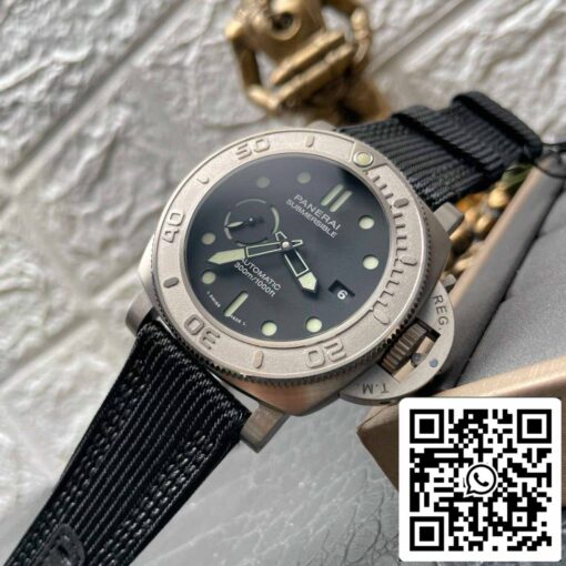 Panerai Submersible PAM00984 1:1 Best Edition VS Factory Black Dial Swiss P.9010 - Image 7