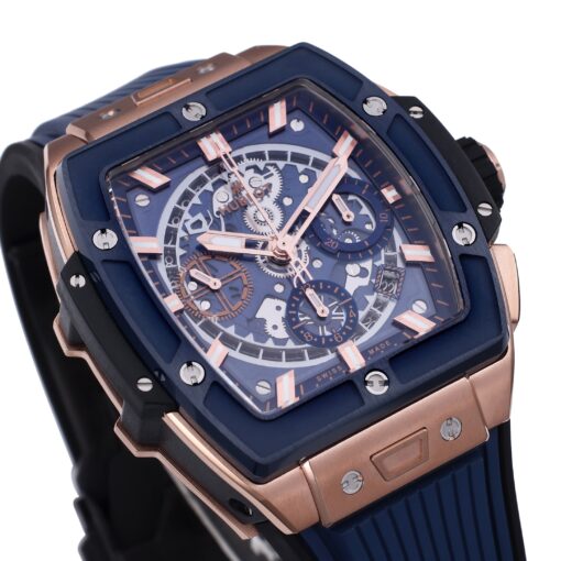 Hublot Big Bang Titanium 642.OX.7180.RX 1:1 Best Editon BBF Factory Rose Gold Blue Dial - Image 6