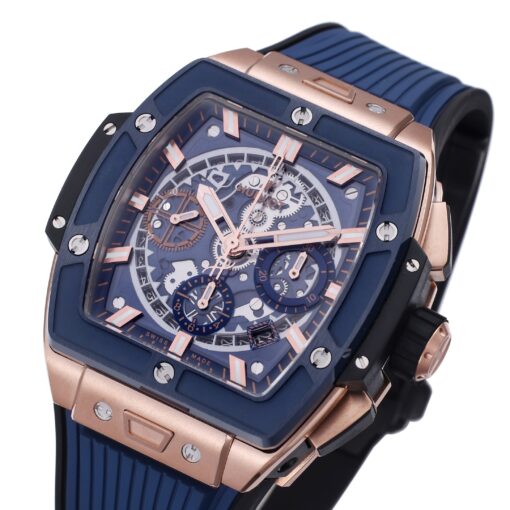 Hublot Big Bang Titanium 642.OX.7180.RX 1:1 Best Editon BBF Factory Rose Gold Blue Dial - Image 7