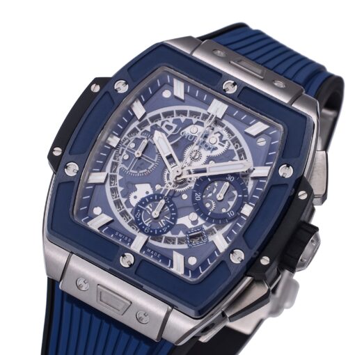 Hublot Big Bang Titanium 642.NM.0170.RX 1:1 Best Editon BBF Factory Blue Dial Rubber Strap - Image 6