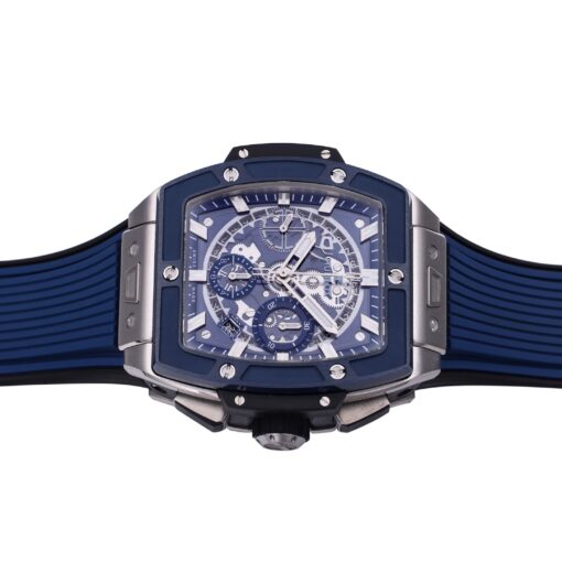 Hublot Big Bang Titanium 642.NM.0170.RX 1:1 Best Editon BBF Factory Blue Dial Rubber Strap - Image 4