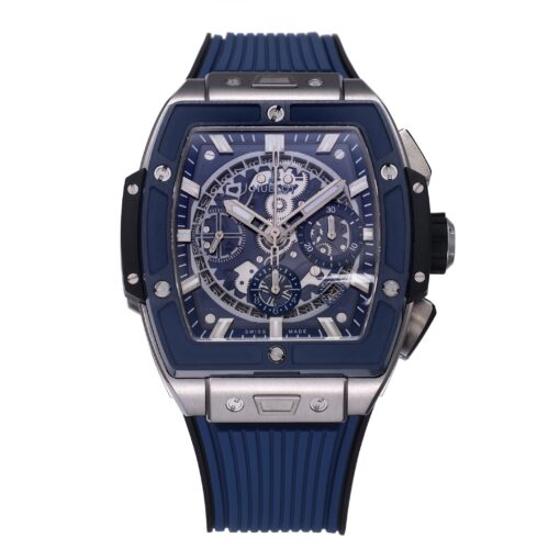 Hublot Big Bang Titanium 642.NM.0170.RX 1:1 Best Editon BBF Factory Blue Dial Rubber Strap - Image 9