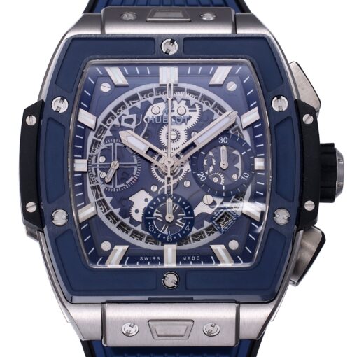 Hublot Big Bang Titanium 642.NM.0170.RX 1:1 Best Editon BBF Factory Blue Dial Rubber Strap - Image 8