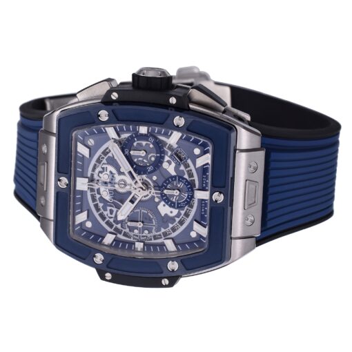 Hublot Big Bang Titanium 642.NM.0170.RX 1:1 Best Editon BBF Factory Blue Dial Rubber Strap - Image 5