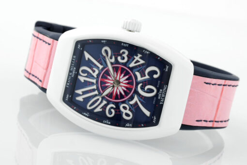 Franck Muller V32 Women's Yachting 1:1 Best Edition ABF Factory Pink Rubber Strap - Image 5