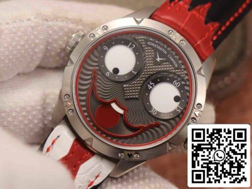 Konstantin Chaykin Joker K07 Grey Dial Red Strap 1:1 Best Edition TW Factory V3s Version - Image 8