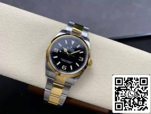 Rolex Explorer M124273-0001 36MM 1:1 Best Edition VS Factory Black Dial Steel and Gold - Image 4