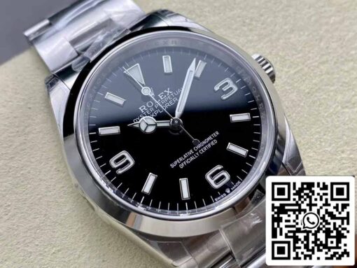 Rolex Explorer m124270-0001 36MM 1:1 Best Edition VS Factory Black Dial Steel - Image 2