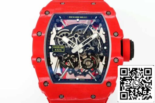 Richard Mille RM035-02 NTPT Carbon 1:1 Best Edition ZF Factory Red Demon Version - Image 2