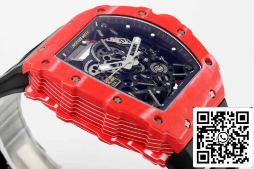 Richard Mille RM035-02 NTPT Carbon 1:1 Best Edition ZF Factory Red Demon Version Black Strap - Image 6