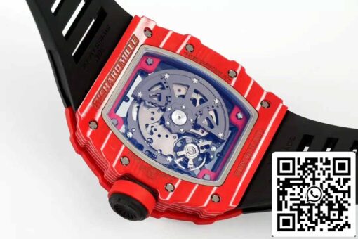 Richard Mille RM035-02 NTPT Carbon 1:1 Best Edition ZF Factory Red Demon Version Black Strap - Image 9