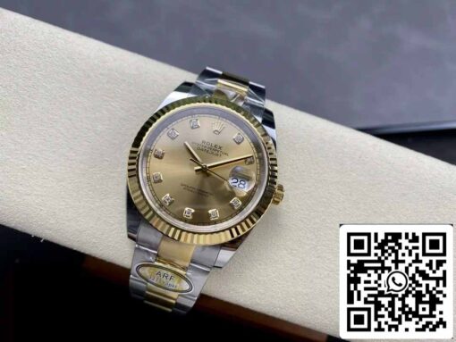 Rolex Datejust m126333-0011 Oyster Strap ARF Factory 1:1 Best Edition electroplated with 18k gold - Image 4